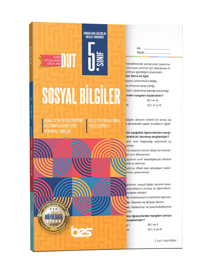 BES DUT 05.SINIF UYGULAMA TESTİ SOSYAL B.- 2025-26